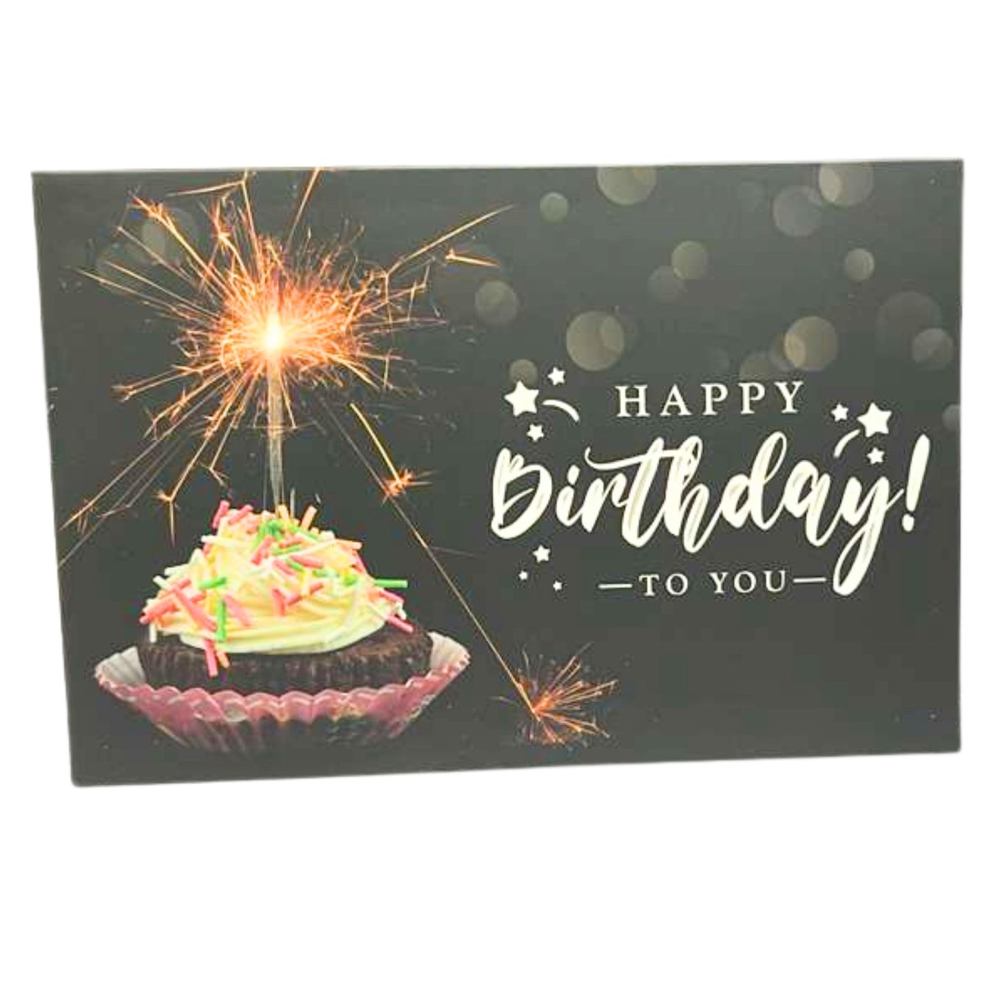 Elegant 4X6 inches Happy Birthday Greeting Card with Envelop: 1CT