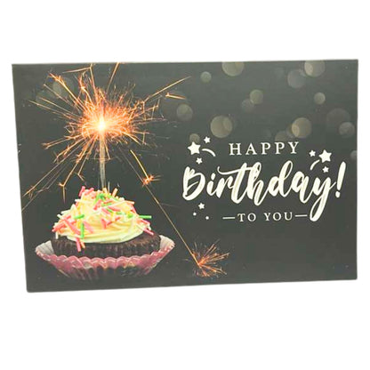 Elegant 4X6 inches Happy Birthday Greeting Card with Envelop: 1CT
