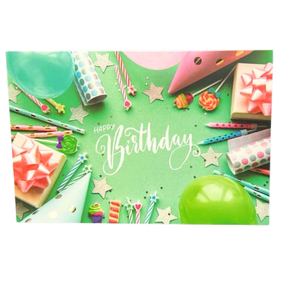 Elegant 4X6 inches Happy Birthday Greeting Card with Envelop: 1CT