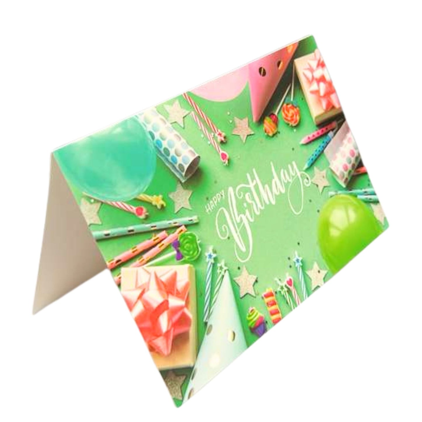 Elegant 4X6 inches Happy Birthday Greeting Card with Envelop: 1CT