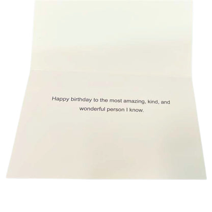 Elegant 4X6 inches Happy Birthday Greeting Card with Envelop: 1CT