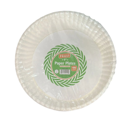 9" Paper Lunch Plates