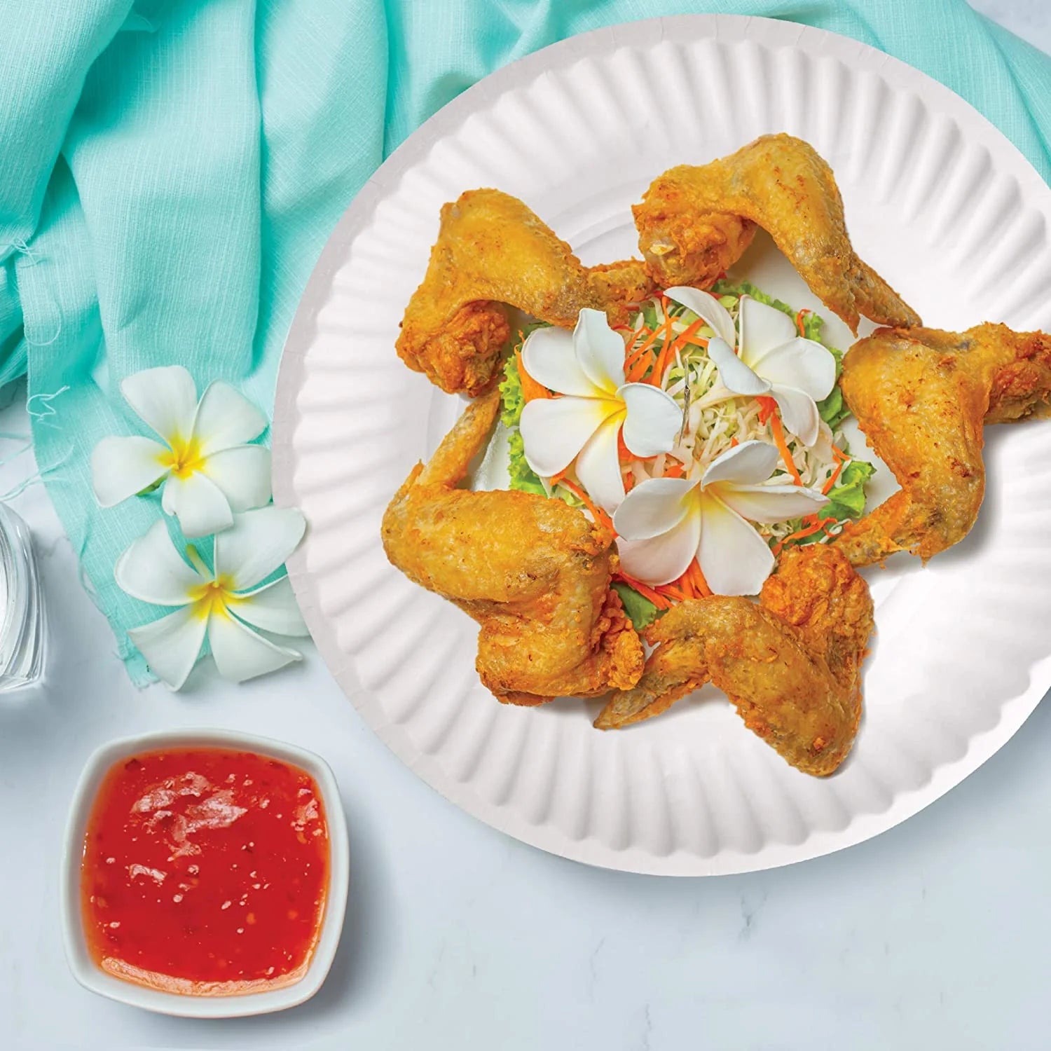 7" Paper Lunch Plates 100 Pack Kitchen Catalog, Disposable Plates size and feature image