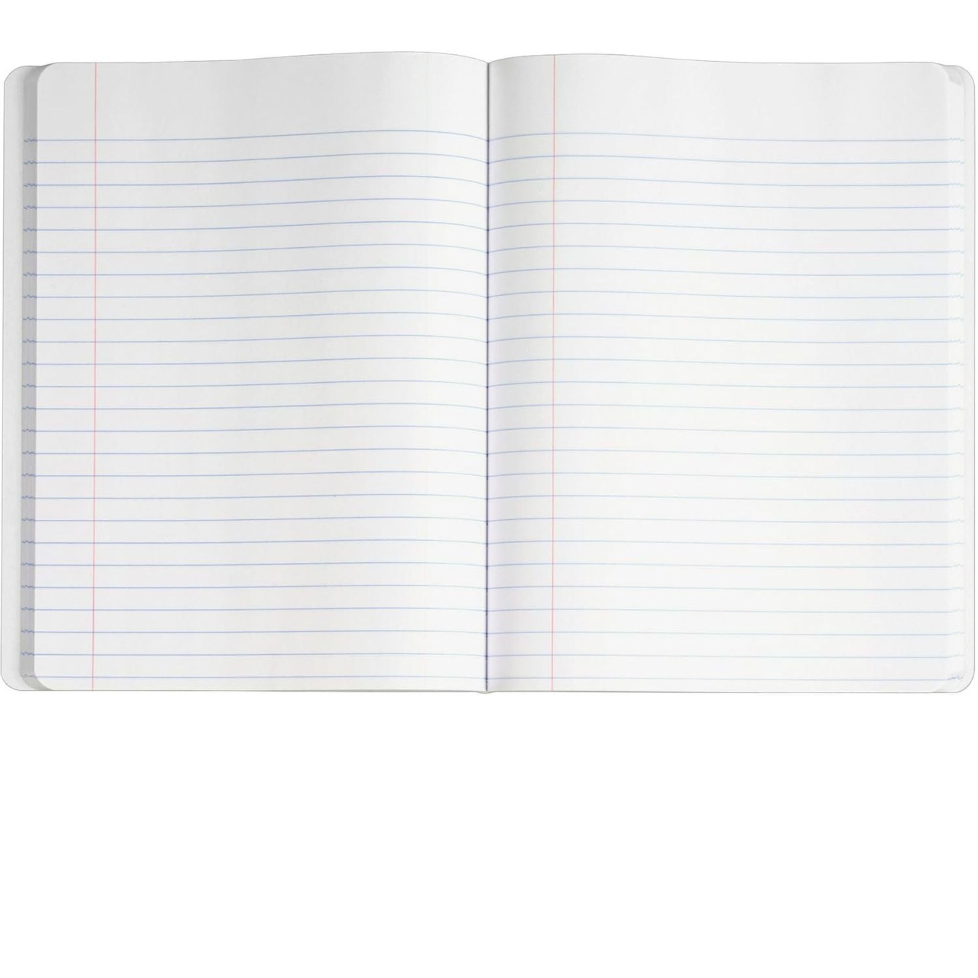 Black Composition Wide Ruled Notebook – 9.75" x 7.5", 100 Sheets / 200 Pages Notebooks & Notepads Notebook School product