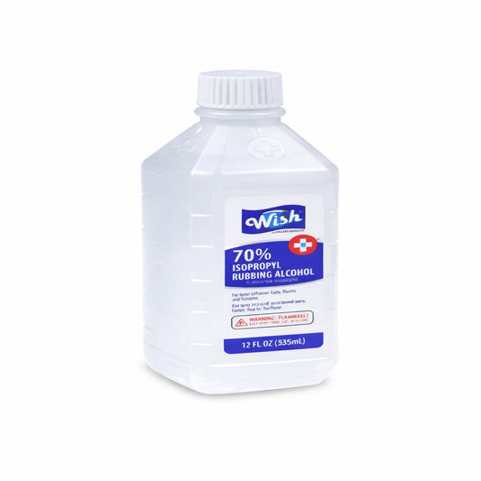 12 FL OZ 70% Isopropyl Rubbing Alcohol Antiseptic – First Aid Disinfectant
