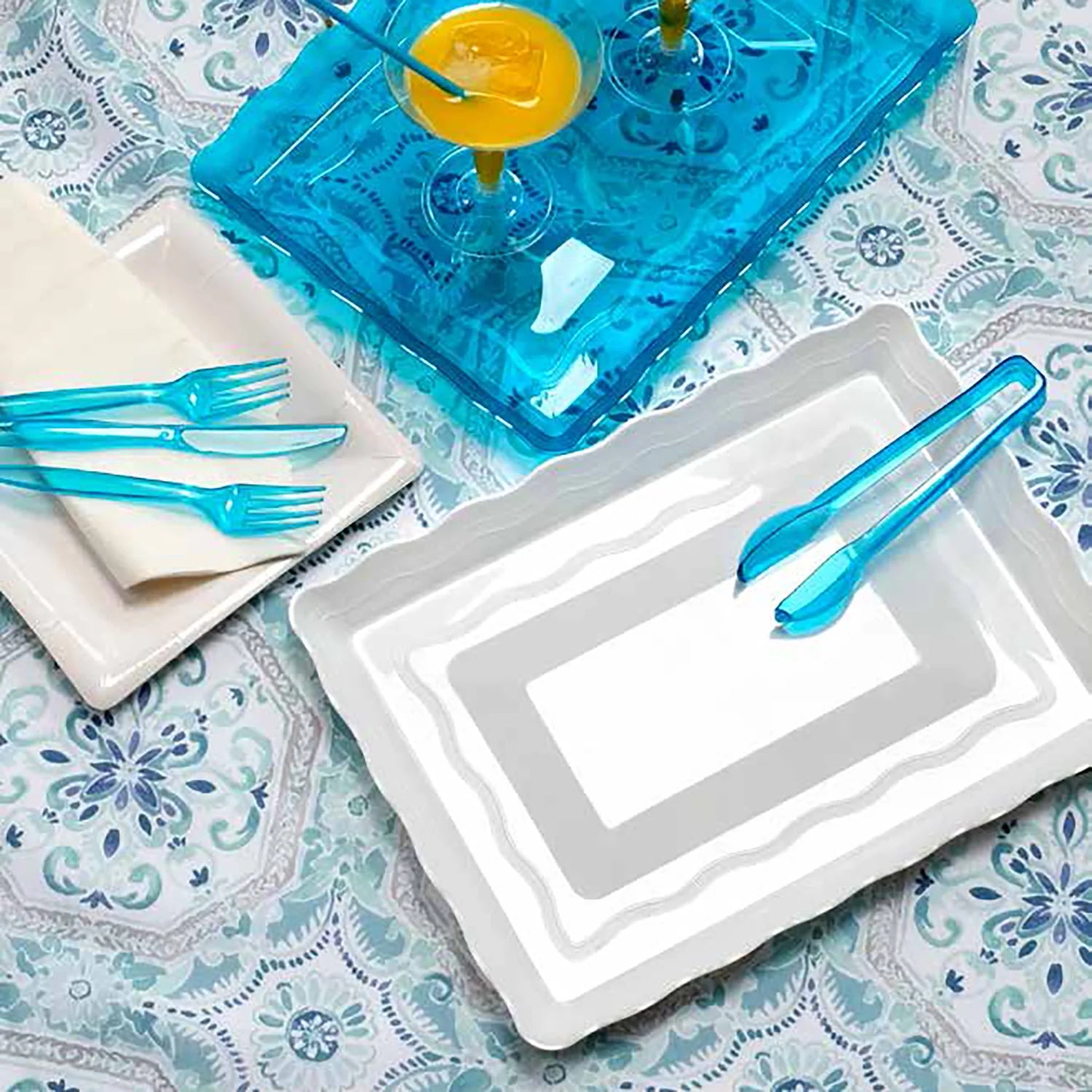 9''X13'' White Plastic Rectangular Tray Kitchen Catalog, Disposable Plates size and feature image