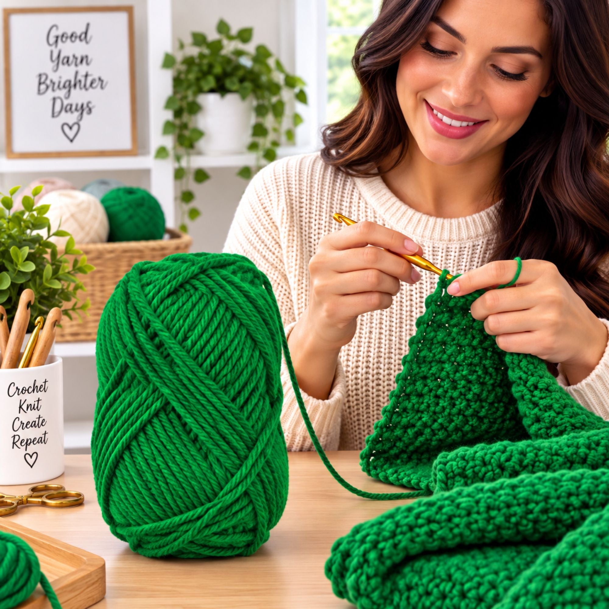 1.76 oz Acrylic Soft Yarn for Crocheting & Knitting – Craft Yarn for DIY Projects, Handmade Crafts, Beginners & Experienced Crafters