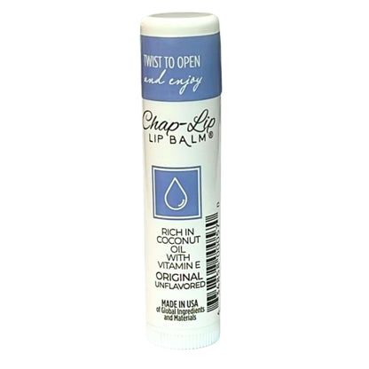 Chap-Lip lip balm stick on a white background