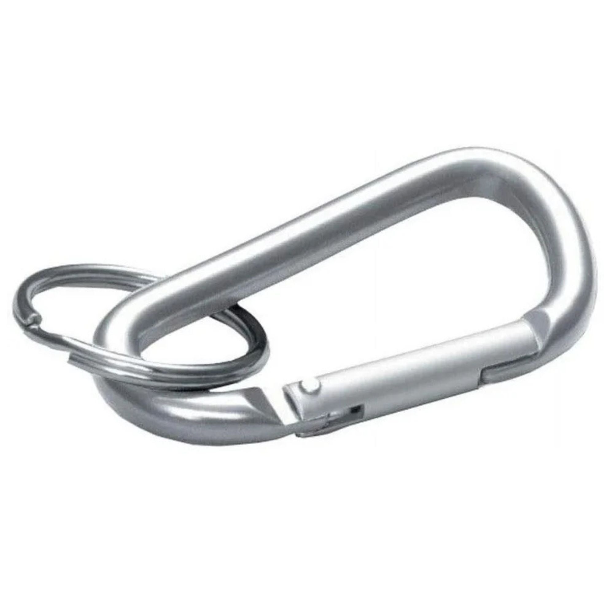 3" Silver Carabiner Keychain with Split Ring – Durable Metal Clip 1 Pack Keychain, Novelty & Souvenir Catalog main product