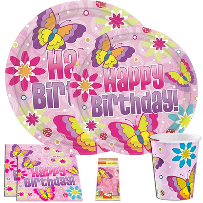 Hanna K. Signature Bday Butterfly Plates