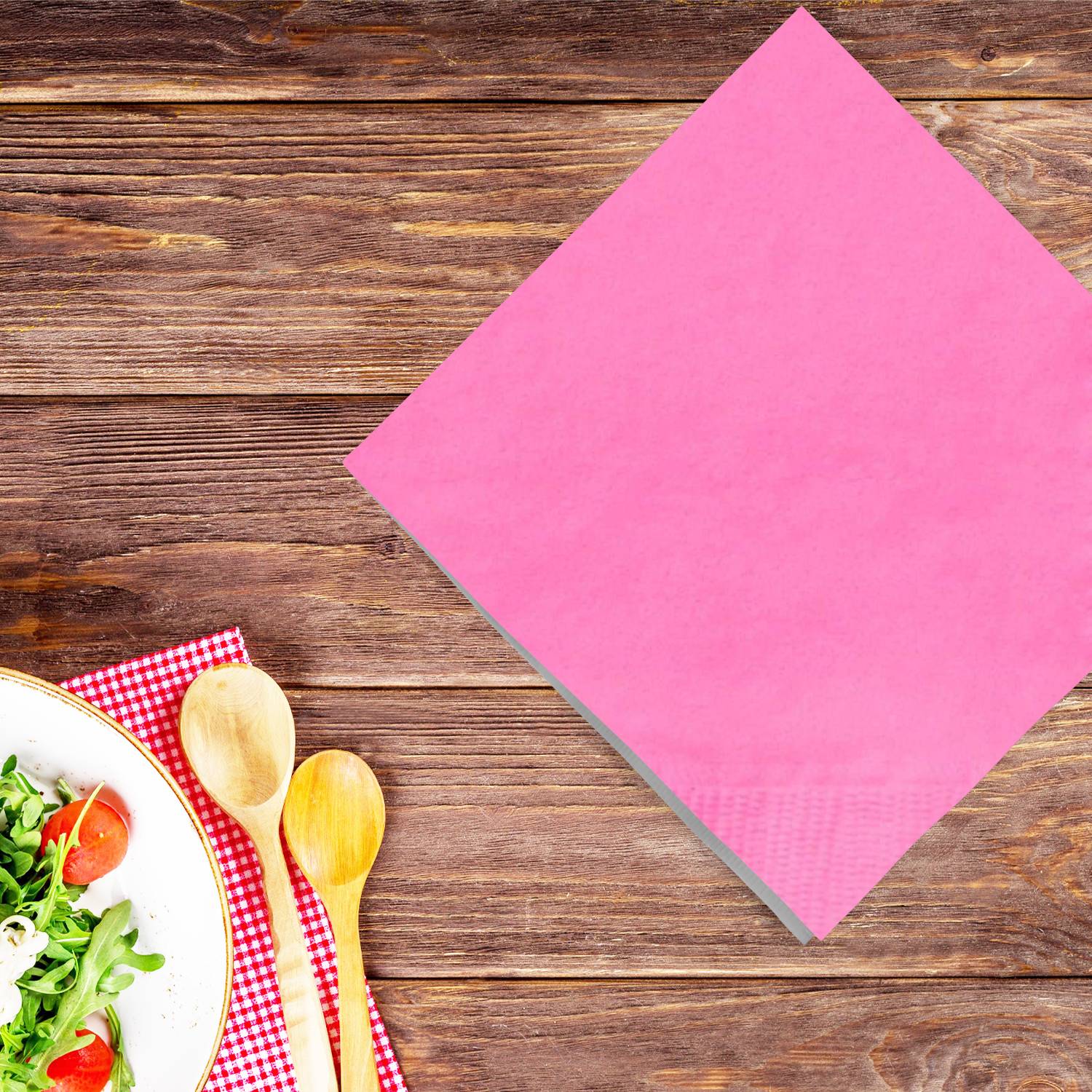 99¢ Hot Pink Lunch Napkins 20 Count Napkins Party Dimensions