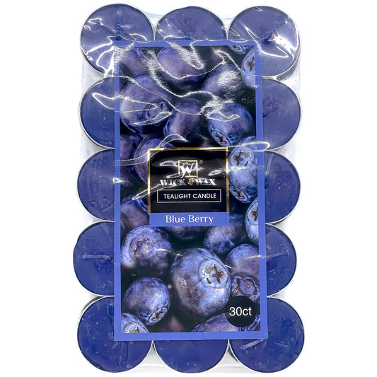 Tealight Bluberry Scented Candles Candles WICK & WAX