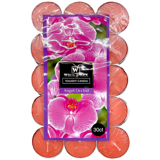 Tealight Angel Orchid Scented Candles Candles WICK & WAX