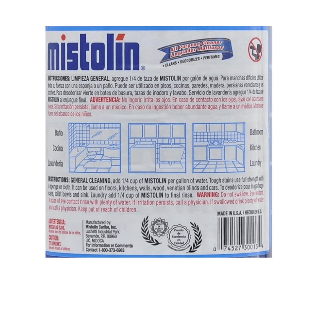 Mistolin Vanilla 15 fl oz All Purpose Cleaner Household Cleaning Products Mistolin