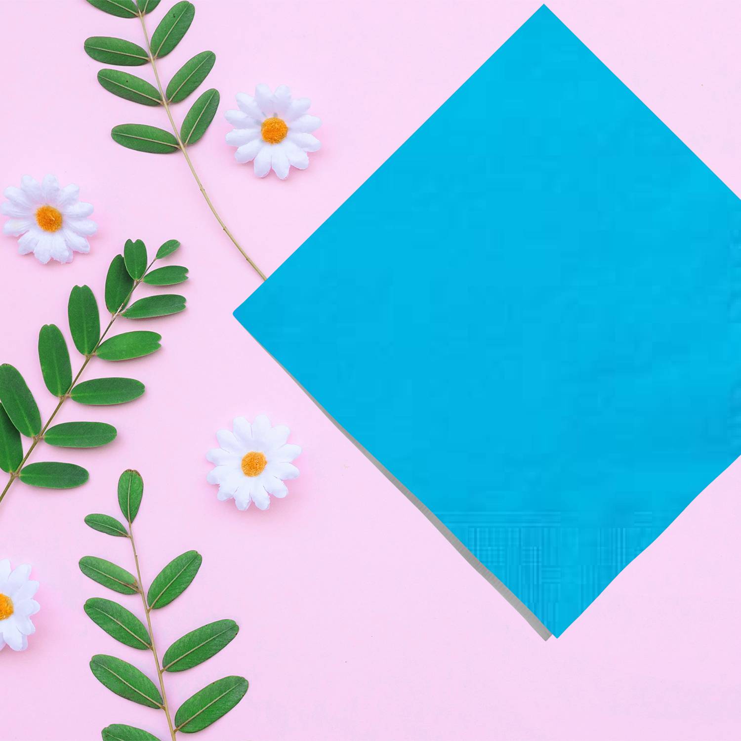 Island Blue Beverage Napkins 24 Pack Party Tableware, Event Catalog,Napkins lifestyle use image