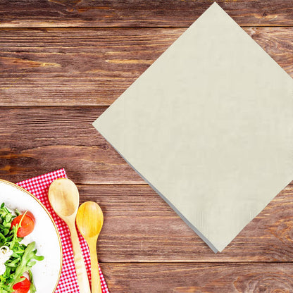 Ivory Beverage Napkins