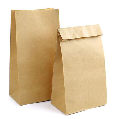Brown Paper Lunch Bags, Size 5.125" x 3.375" x 10.75" Food Storage & Serving Nicole Home Collection