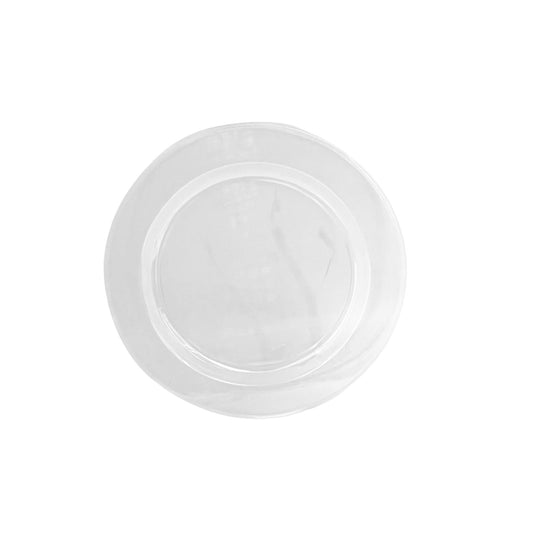 White ceramic plate on a white background