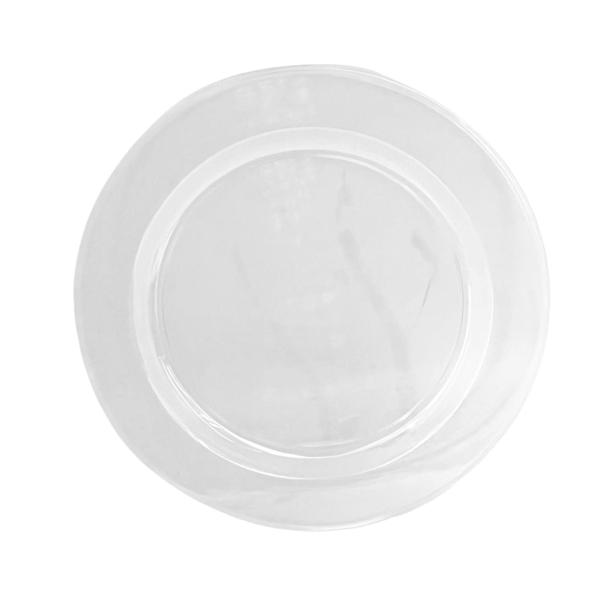 9"Clear Magnificence Heavy weight Plastic Dinner Plate: 2 Pack Kitchen Catalog, Disposable Plates main product image