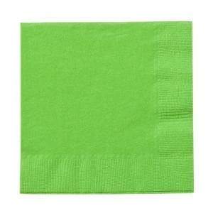 Lime Green Beverage Napkins