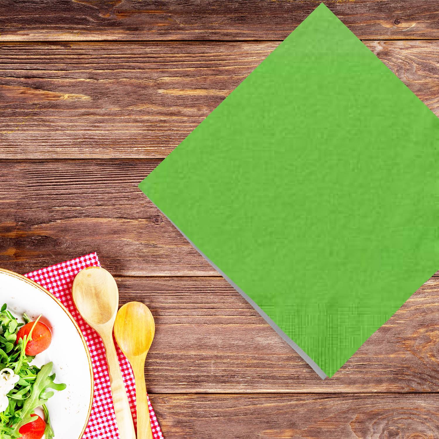 Lime Green Beverage Napkins
