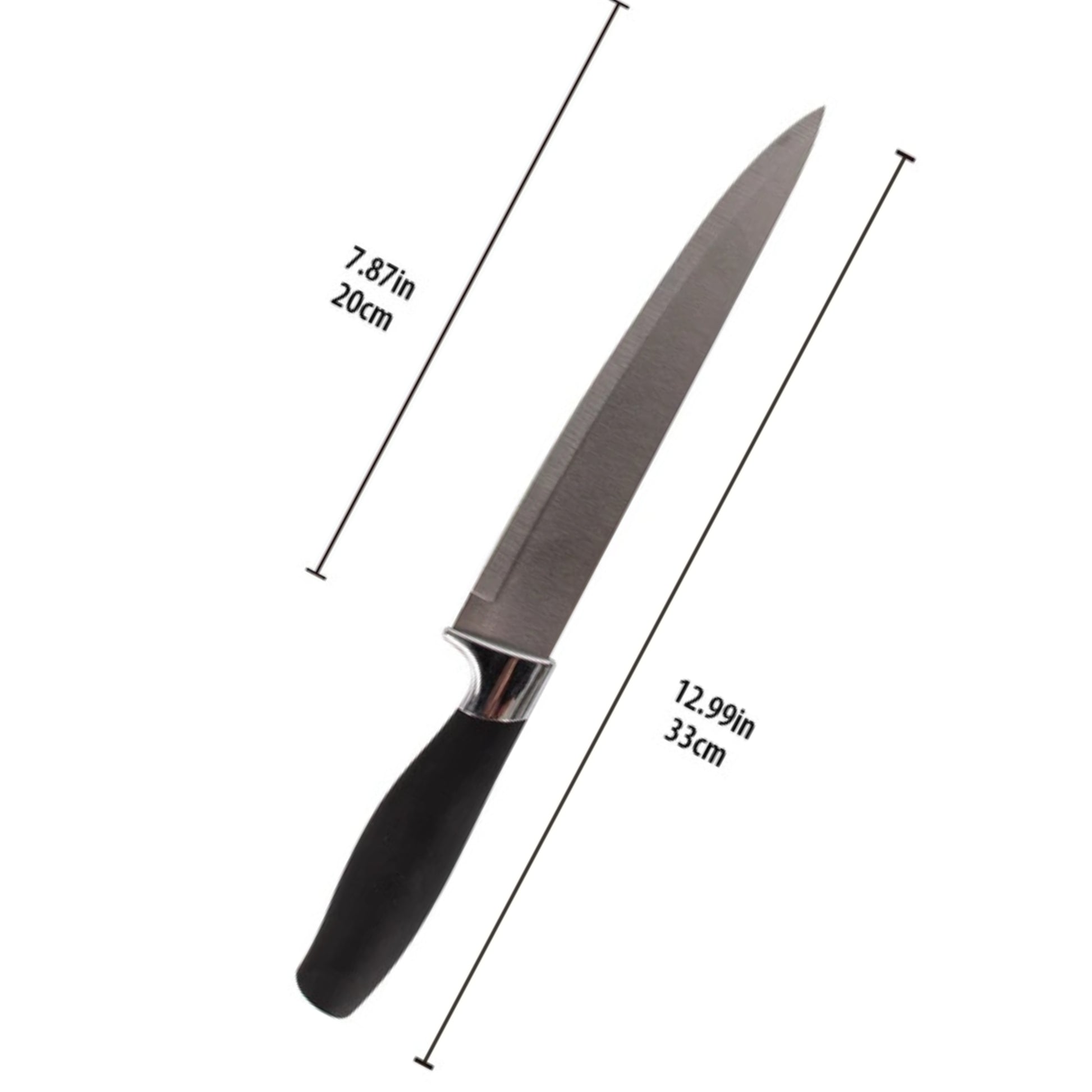Ideal Kitchen Carving Knife 8" Black Handle 1 Pack