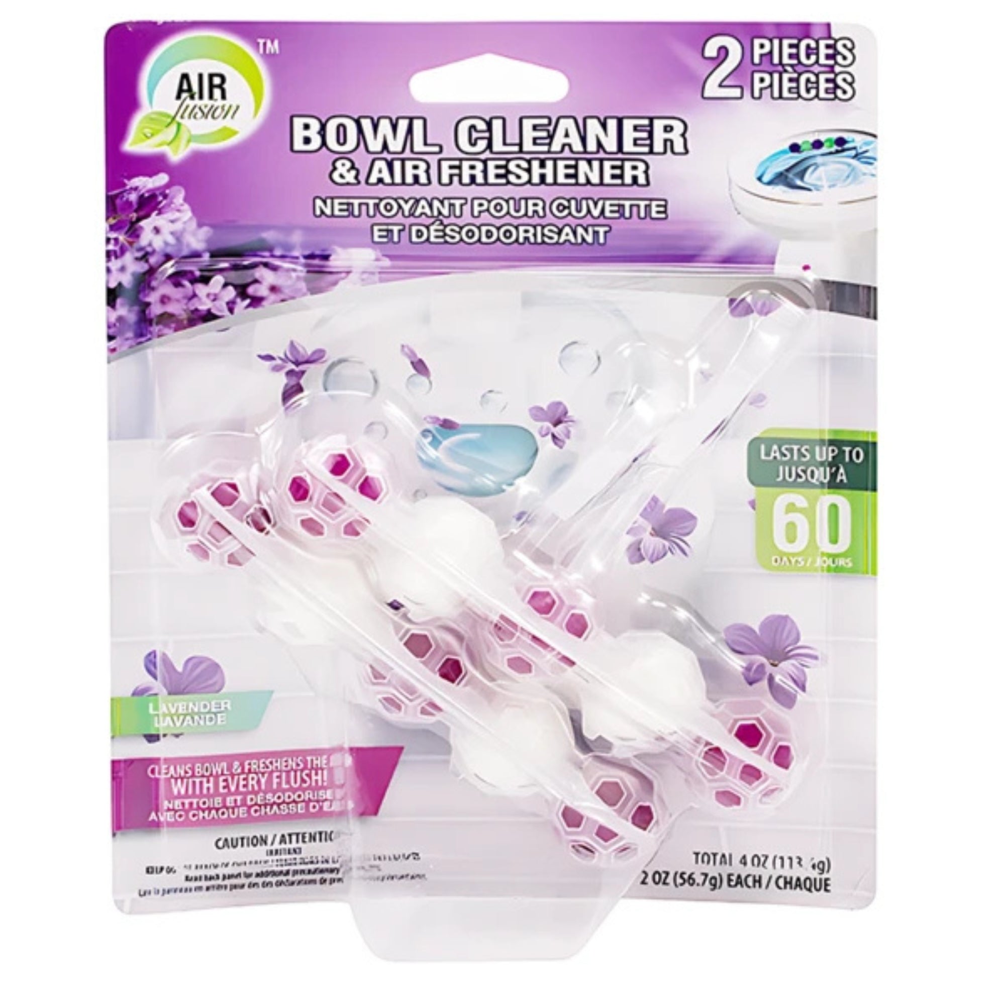Air Fusion Lavender Scent Bowl Cleaner & Freshener 10 Pack Toilet Bowl Cleaner & Freshener Air Freshener Toilet Bowl Cleaner