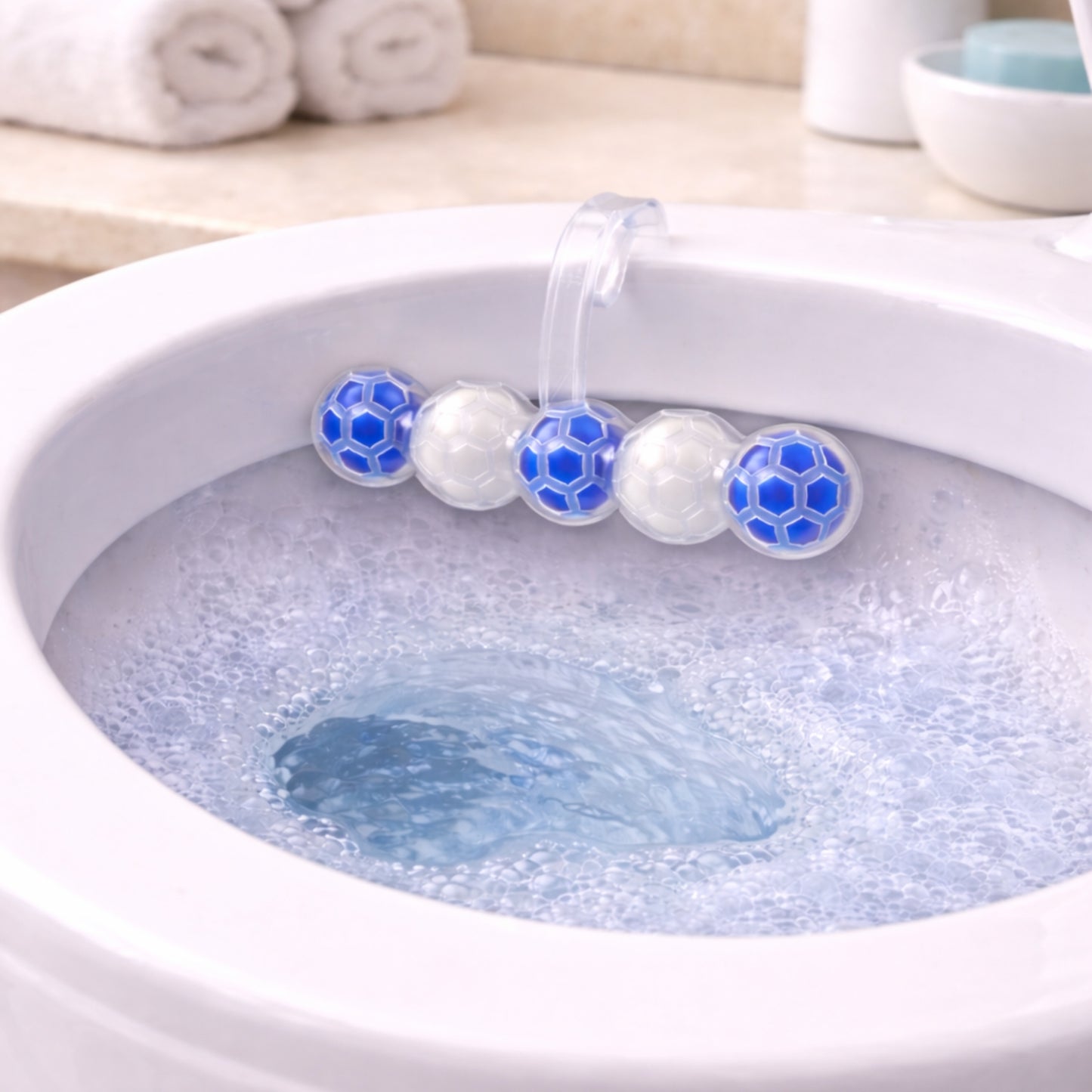 Air Fusion Fresh Linen Scent Bowl Cleaner & Freshener 5 Pack Toilet Bowl Cleaner & Freshener Air Freshener Toilet Bowl