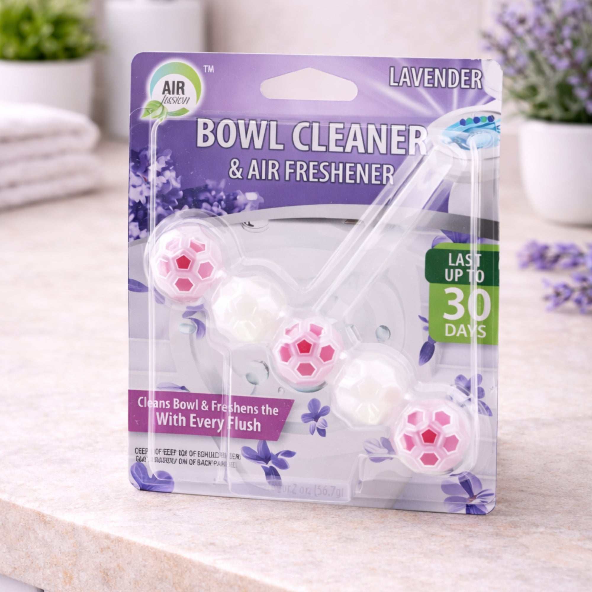 Air Fusion Lavender Scent Bowl Cleaner & Freshener 5 Pack Toilet Bowl Cleaner & Freshener Air Freshener Toilet Bowl Cleaner