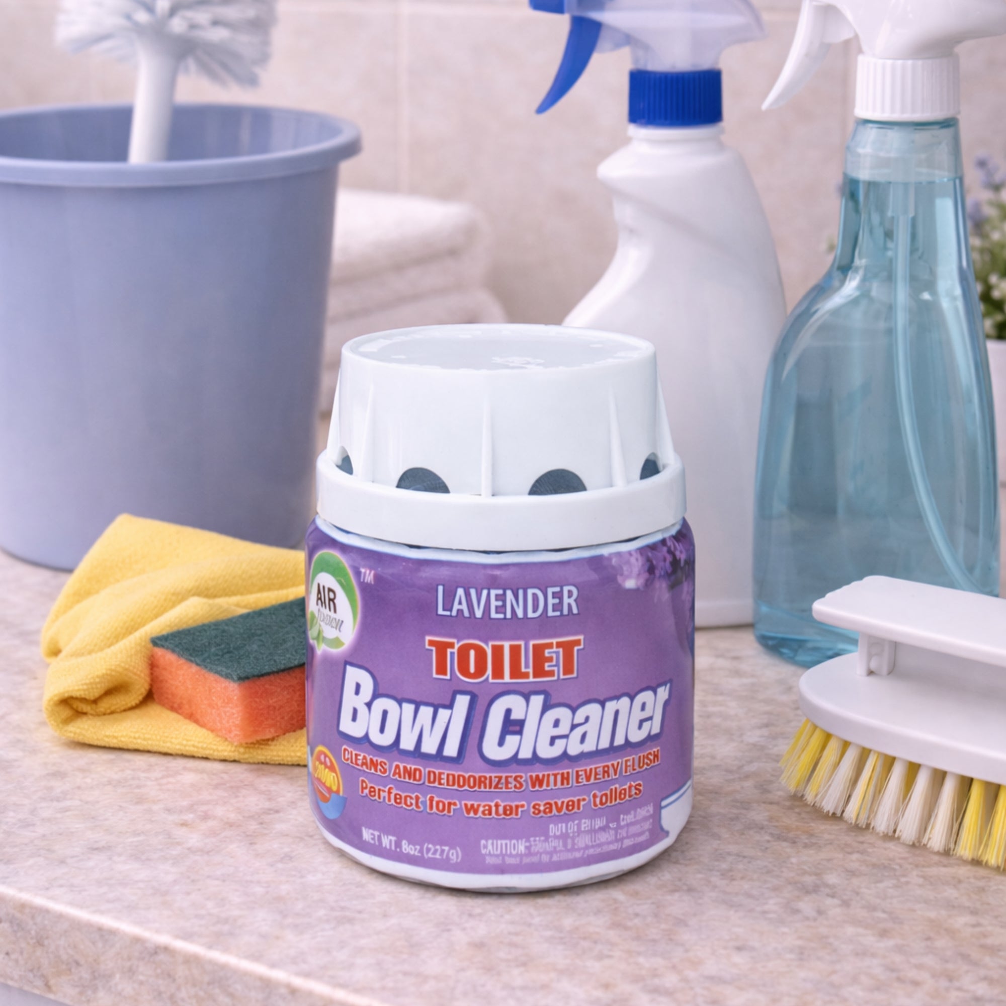 Air Fusion Lavender Scent Bowl Cleaner & Freshener 8oz Toilet Bowl Cleaner & Freshener size and feature image