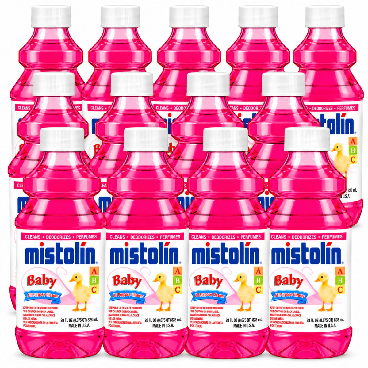 Mistolin Baby All Purpose Cleaner, 15 oz & 28 oz, Multi-Surface Cleaning Liquid