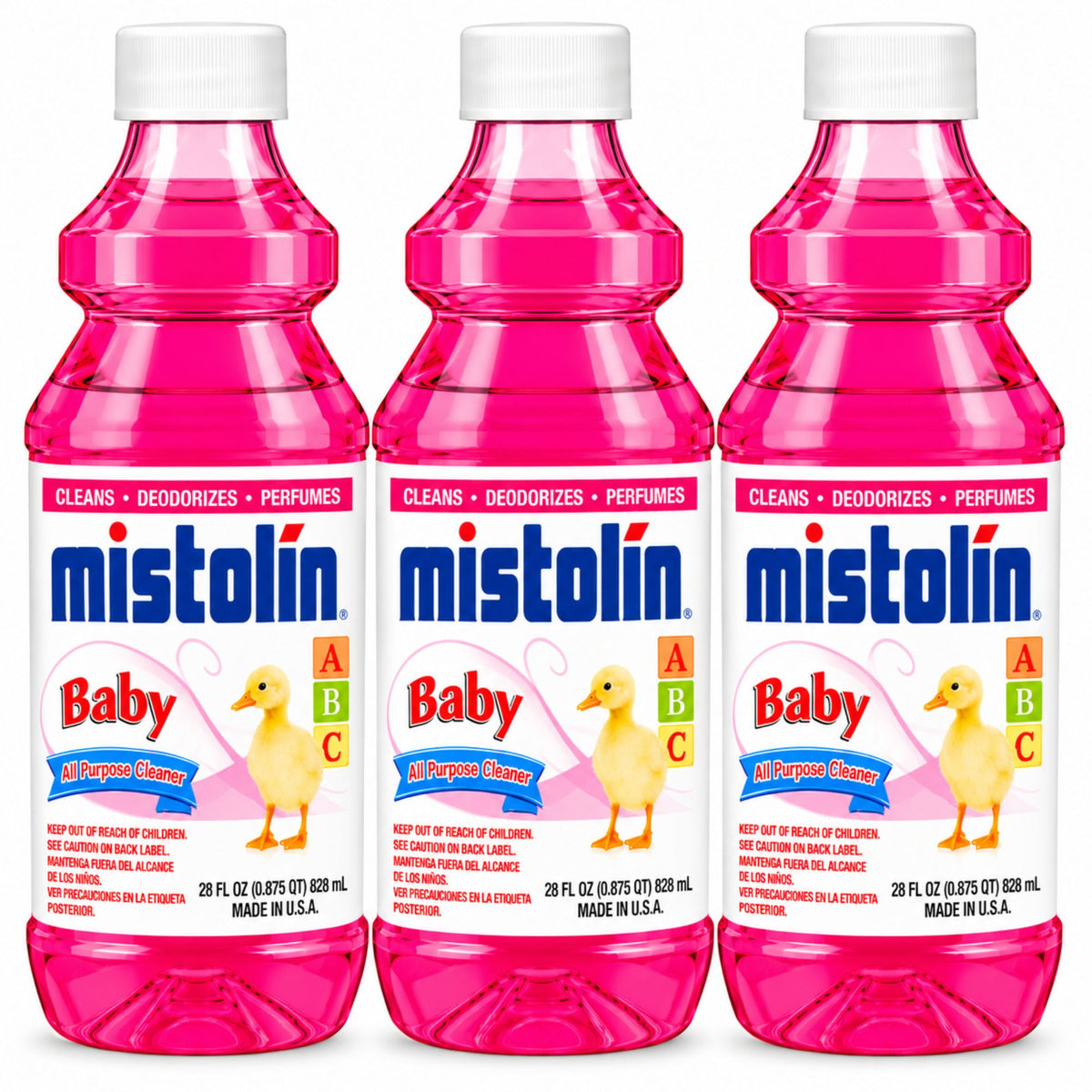 Mistolin Baby All Purpose Cleaner, 15 oz & 28 oz, Multi-Surface Cleaning Liquid