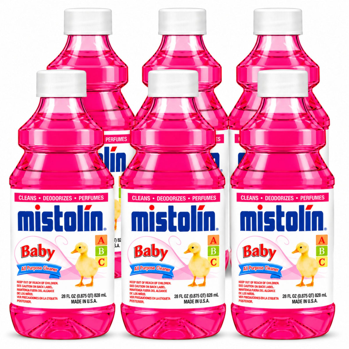 Mistolin Baby All Purpose Cleaner, 15 oz & 28 oz, Multi-Surface Cleaning Liquid