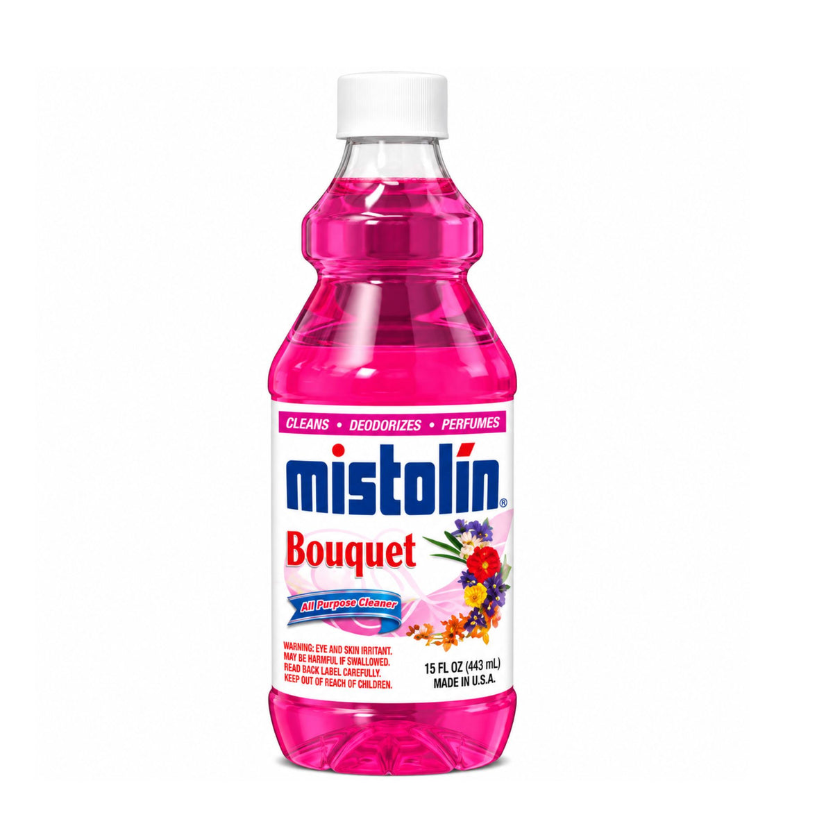 Mistolin Bouquet All Purpose Cleaner, 15 oz & 28 oz, Multi-Surface Cleaning Liquid
