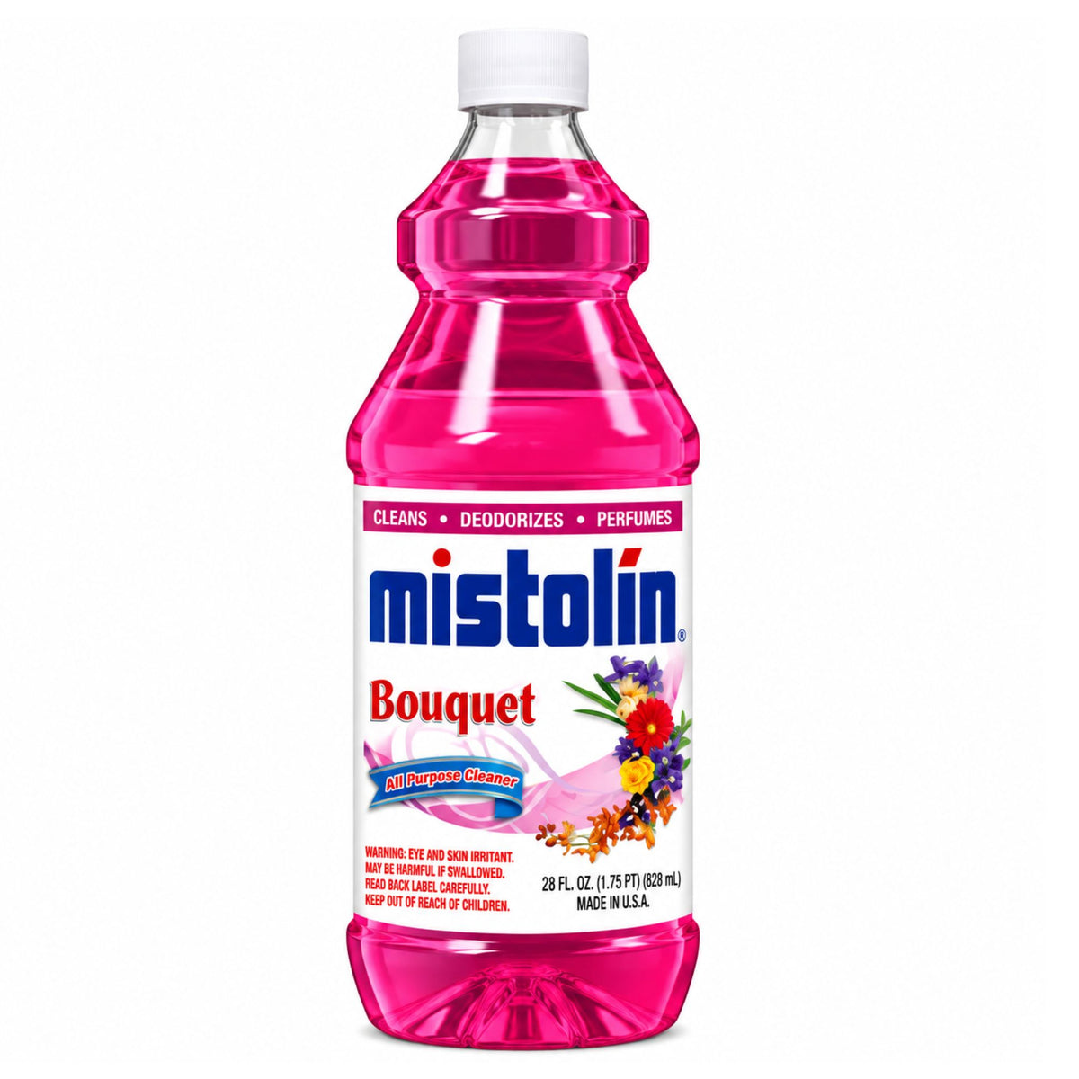 Mistolin Bouquet All Purpose Cleaner, 15 oz & 28 oz, Multi-Surface Cleaning Liquid