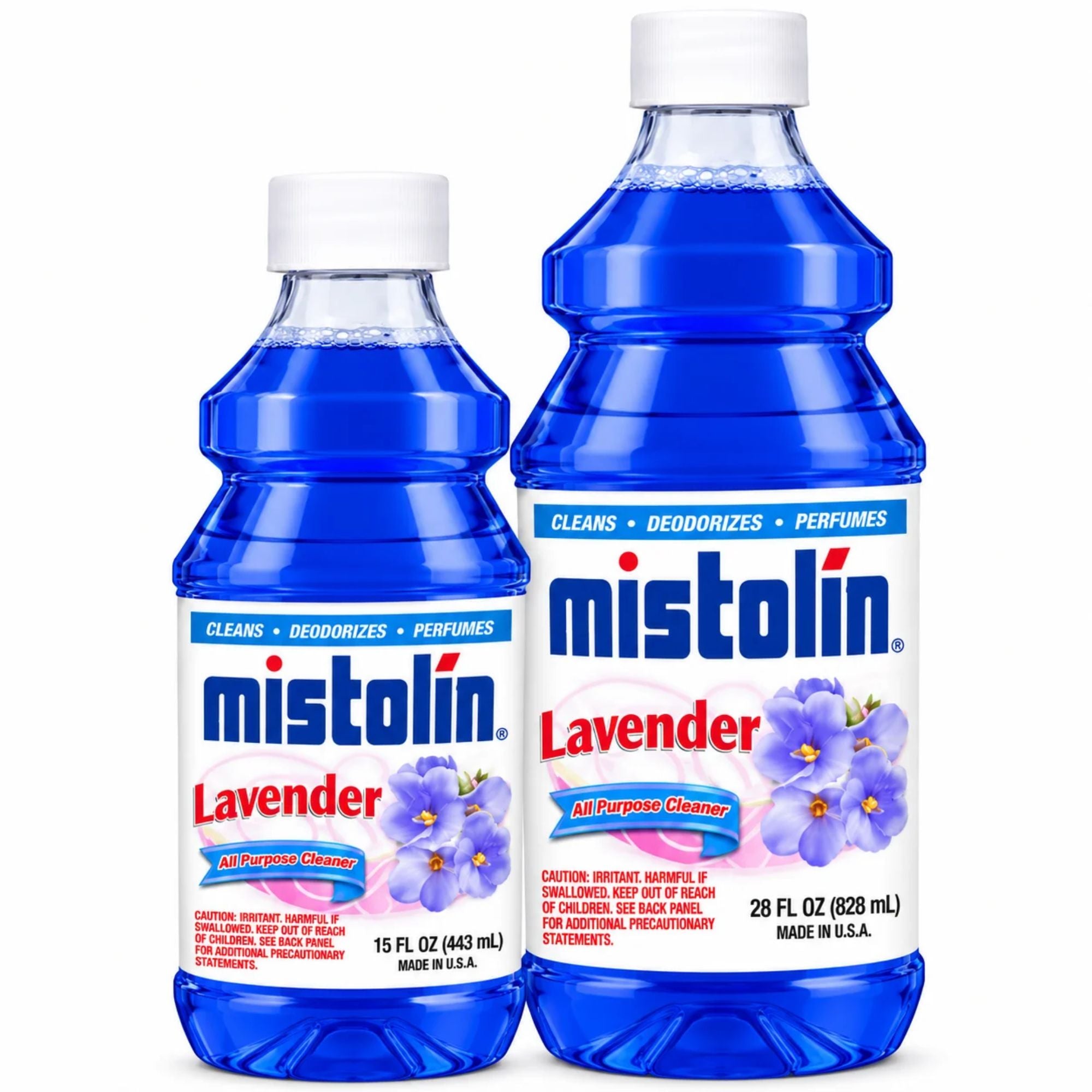 Mistolin Lavender All Purpose Cleaner, 15 oz & 28 oz, Multi-Surface Cleaning