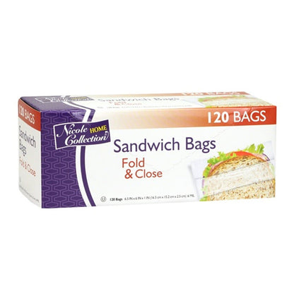 Sandwich Bag Fold and Close plastic Food Storage & Serving VeZee