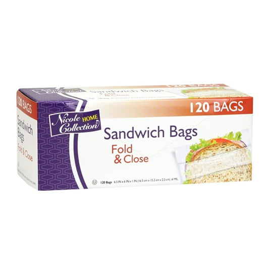 Sandwich Bag Fold and Close plastic Food Storage & Serving VeZee