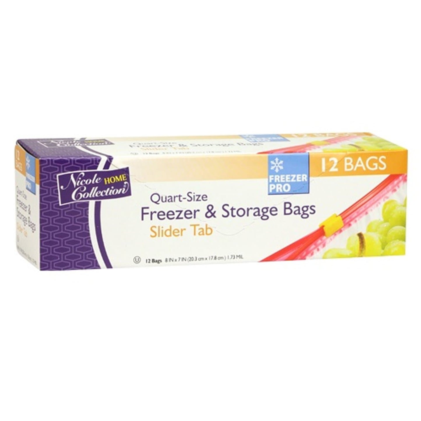Quart size plastic Slide Freezer Storage Bag Food Storage & Serving VeZee