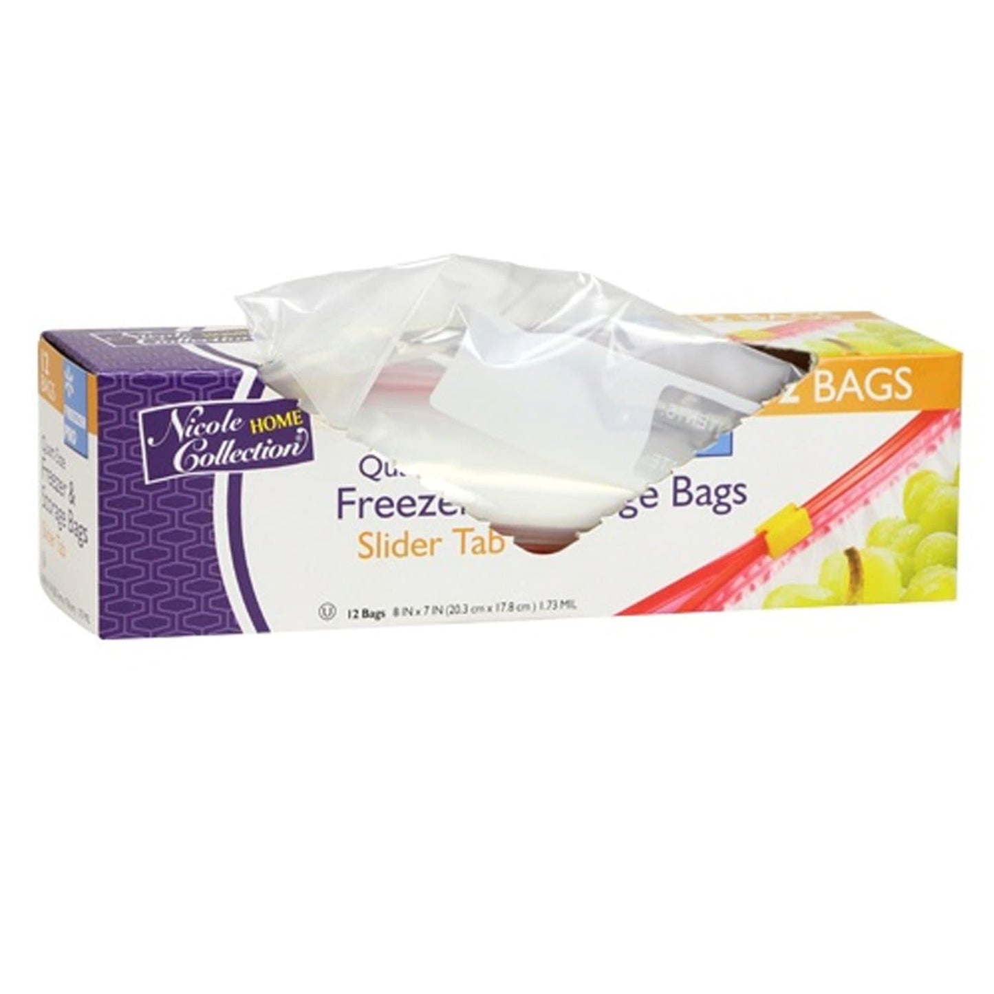 Quart size plastic Slide Freezer Storage Bag Food Storage & Serving VeZee