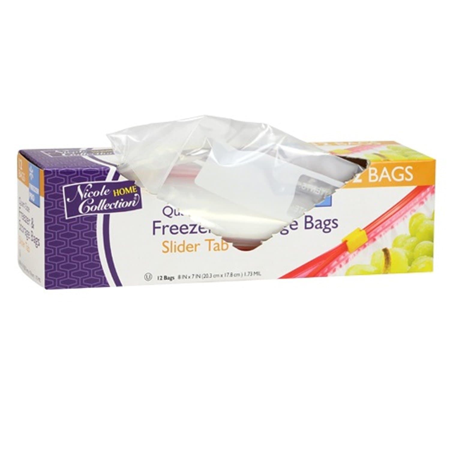 Quart size plastic Slide Freezer Storage Bag Food Storage & Serving VeZee