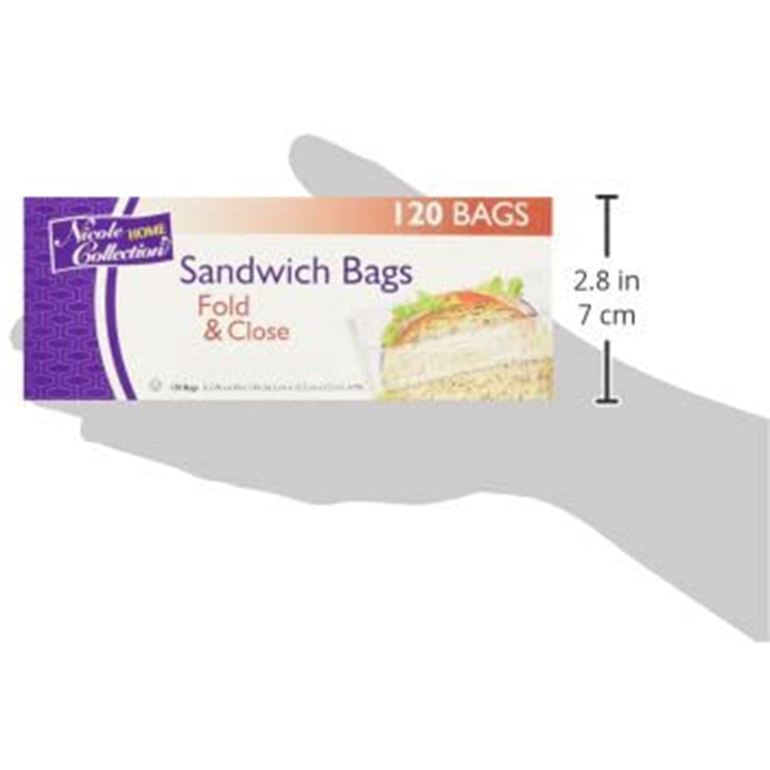Sandwich Bag Fold and Close plastic Food Storage & Serving VeZee