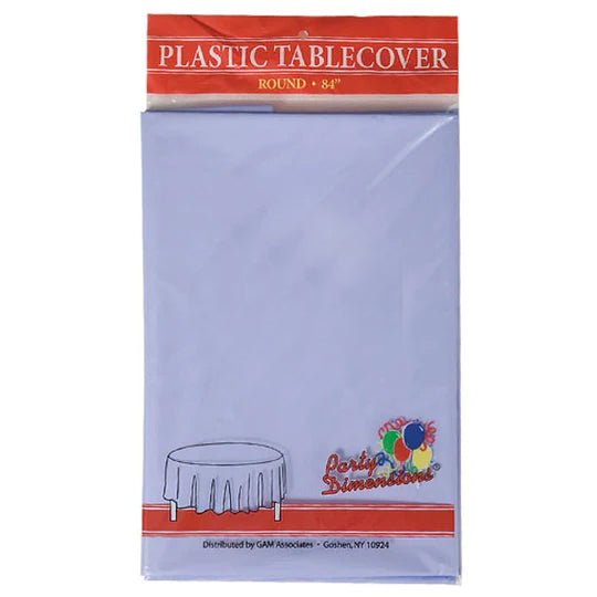 84'' Lavender Round TableCloth Plastic Disposable Tablecovers Tablecloths Round main product image
