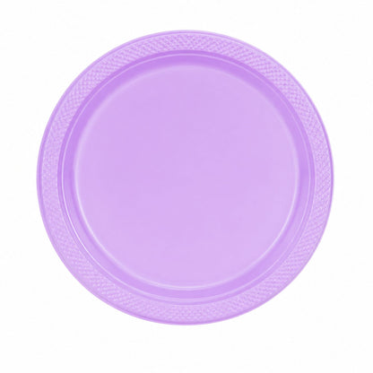 9" Plastic Hydrangea Plastic Plate Disposable Disposable Plates Party Dimensions