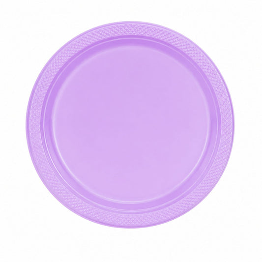 9" Plastic Hydrangea Plastic Plate Disposable Disposable Plates Party Dimensions