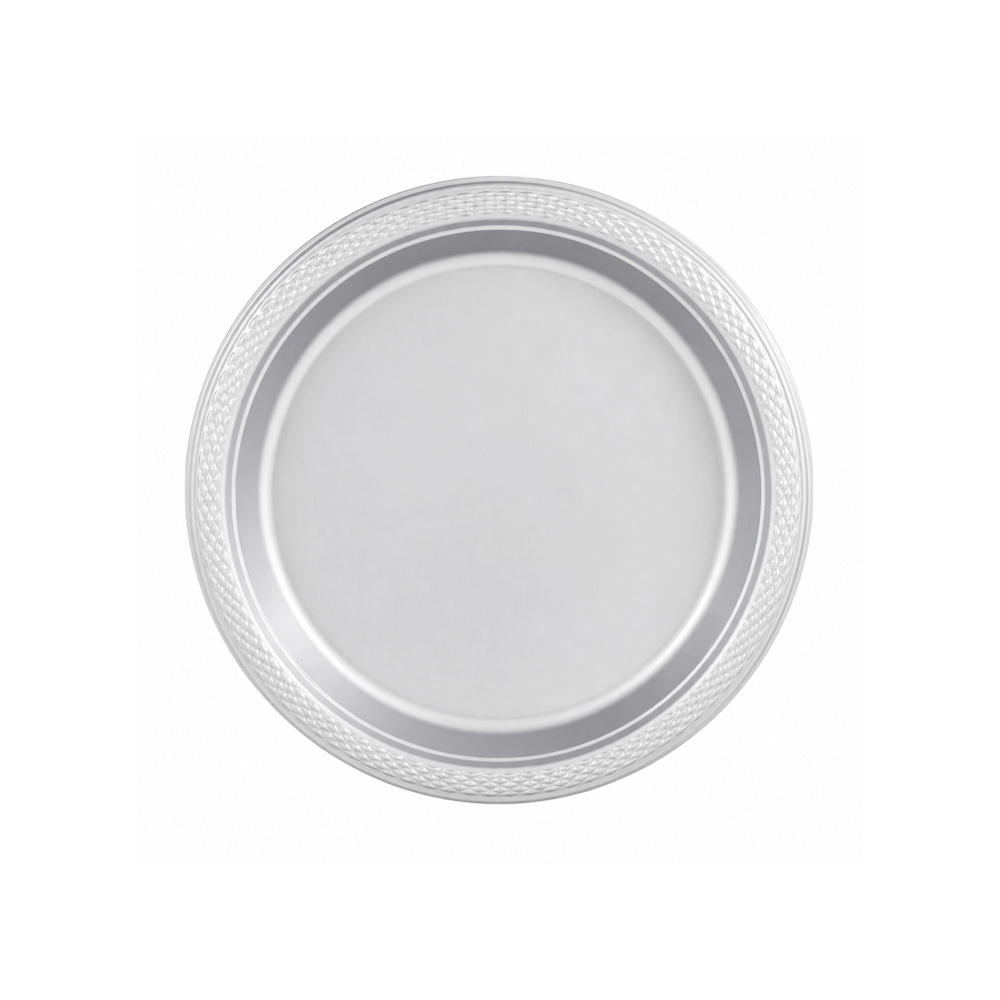 7" Silver Plastic Plate DisposableDurable Disposable Plates Party Dimenions