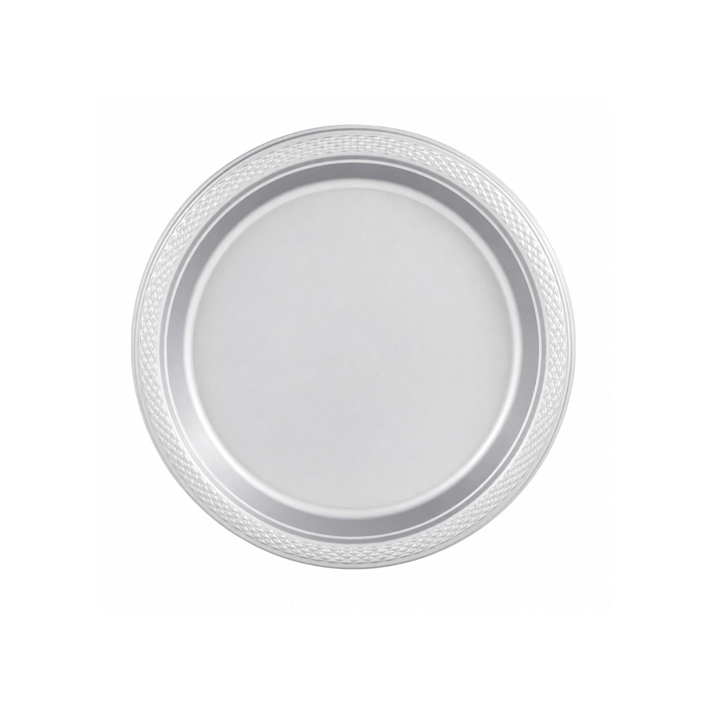 7" Silver Plastic Plate DisposableDurable Disposable Plates Party Dimenions