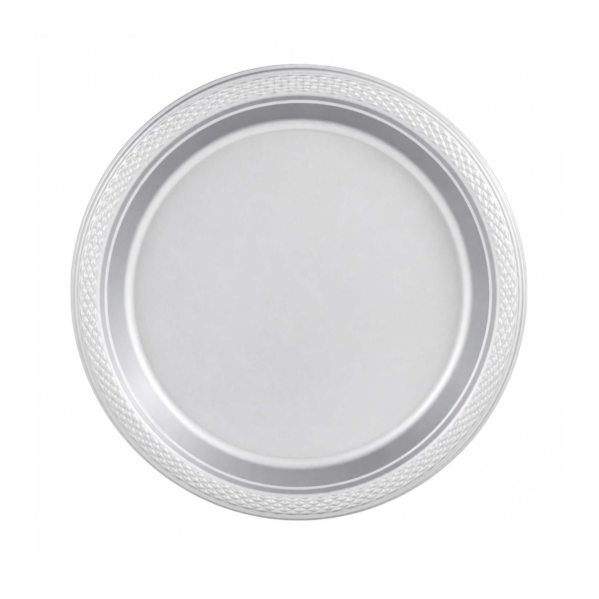 9" Silver Plastic Plate Disposable Durable Disposable Plates Party Dimenions