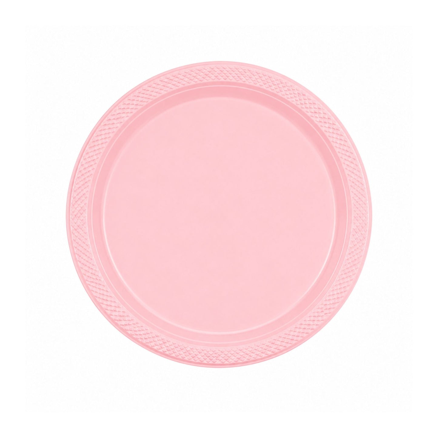 9" Pink Plastic Plate Disposable Durable Disposable Plates Party Dimensions