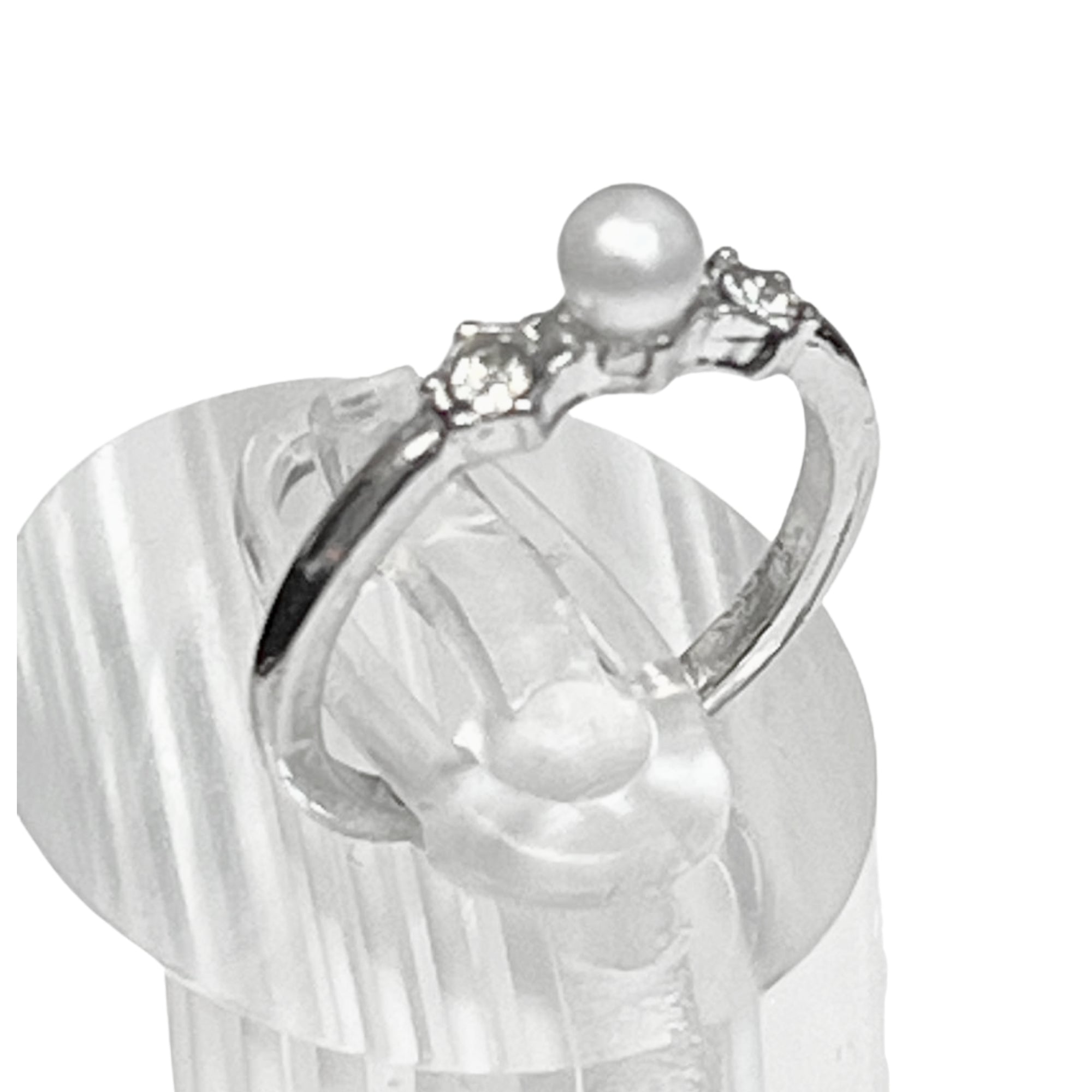Elegant Silver Tone Fashion Ring – US Size 5 Rings main product image